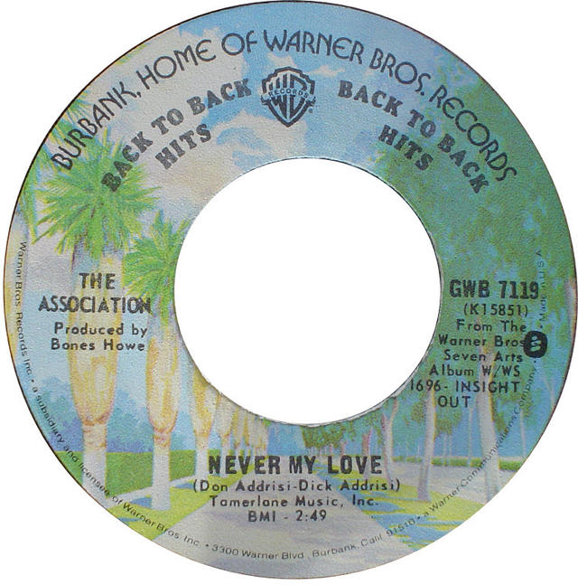 Going for Gold: The Association’s “Never My Love” Goes Gold