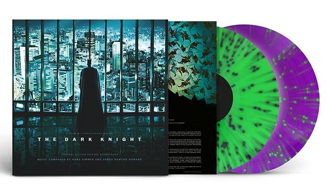 neon green and violet splatter vinyl