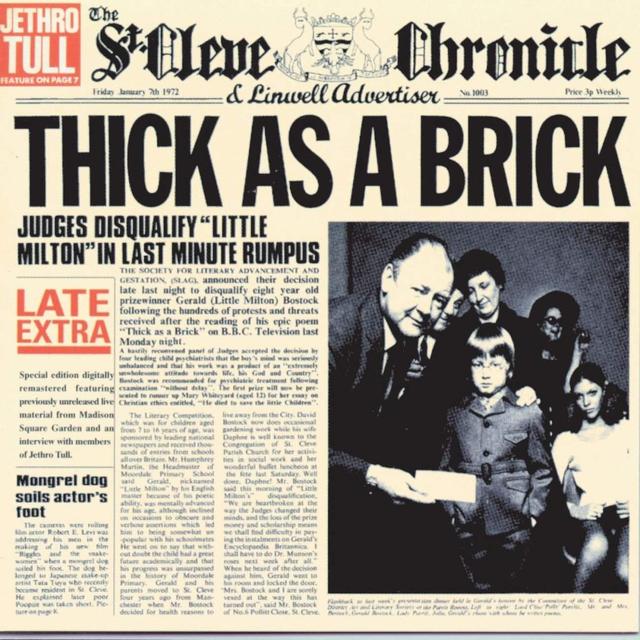 Doing a 180: Jethro Tull, Thick as a Brick