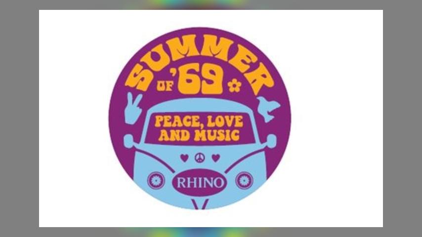 Rhino SUMMER OF 69: PEACE LOVE AND MUSIC logo