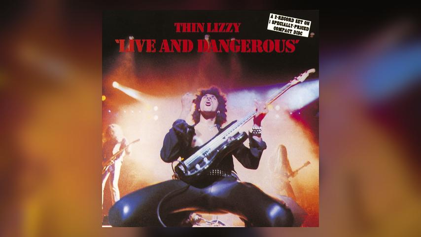 Thin Lizzy LIVE AND DANGEROUS Album Cover