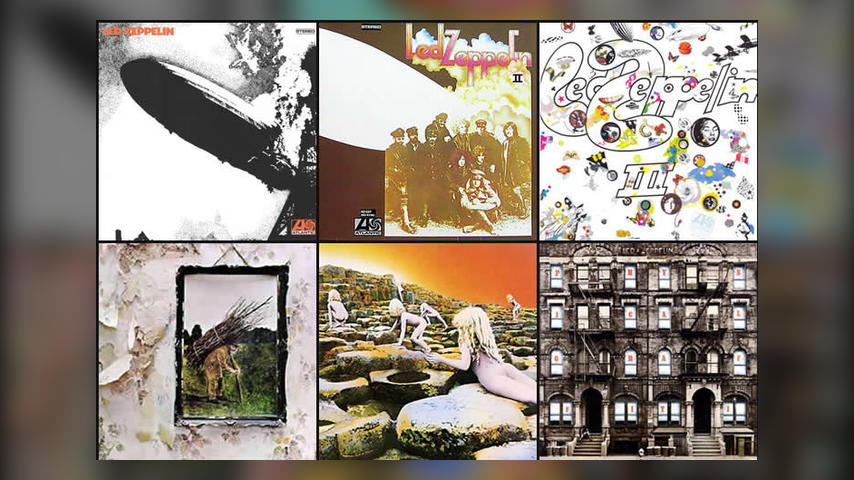 The first six Led Zeppelin Albums 